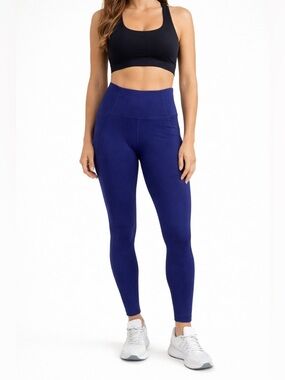 p’ tula High-Waisted athletic sporty Leggings-indigo